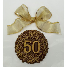 50th Celebration Chocolate Medallion